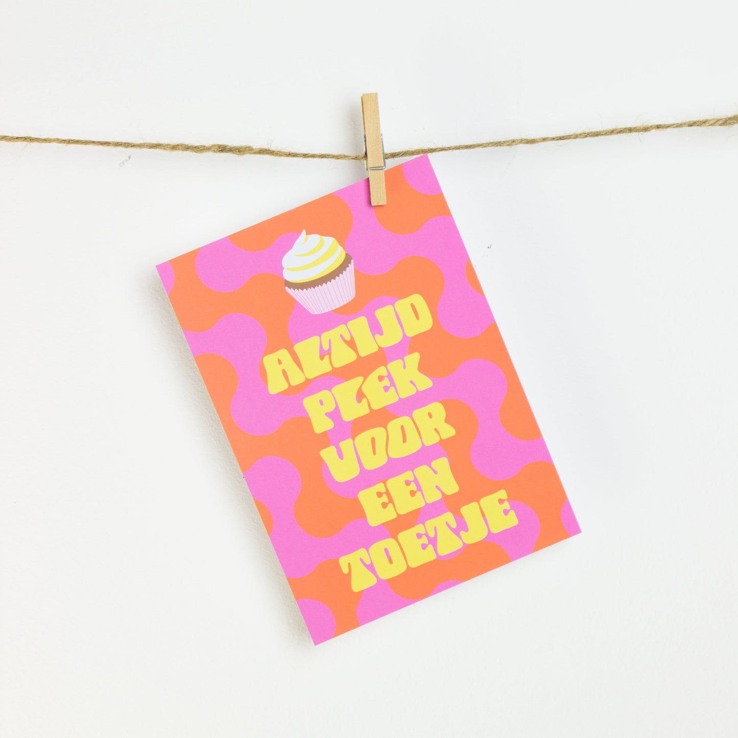 Print met grappige quote voor zoetekauwen: Altijd plek voor een toetje