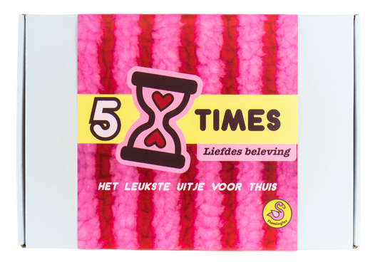 5 Times - Liefdesbeleving - Spel - Date Night - Datebox - Daten - Origineel Date Idee - Romantisc Cadeau- Cadeau Voor haar - Valentijn - Valentijnscadeau