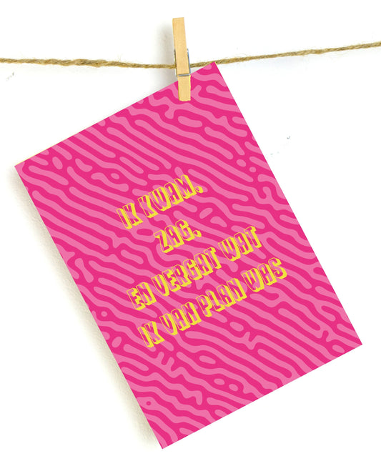 Humoristische wanddecoratie met tekst “Ik kwam, zag en vergat wat ik van plan was”, kleurrijke print als origineel cadeau of grappig schilderij voor in woonkamer, slaapkamer, kantoor of toilet.