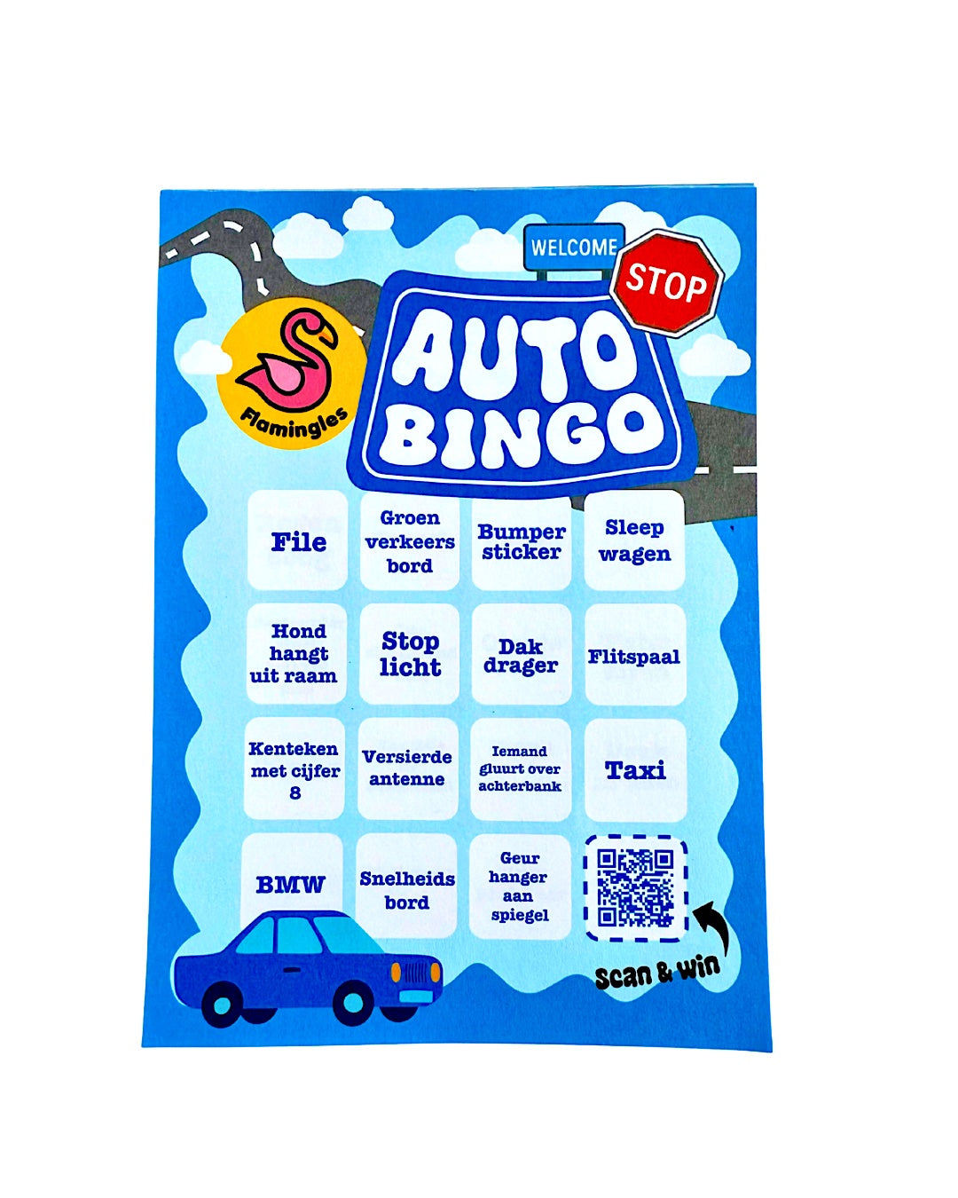 Auto Bingo - Hét spel voor onderweg